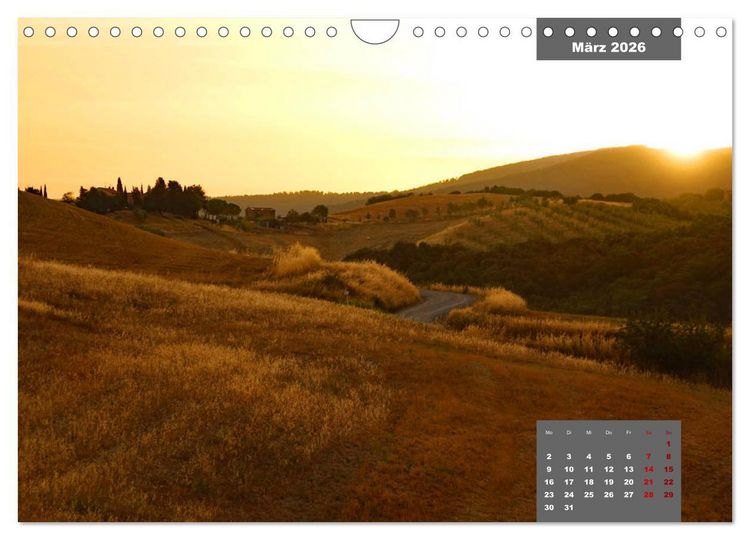 Produktbild: Toskana - eine der sch&ouml;nsten Regionen Italiens (Wandkalender 2026 DIN A4 quer), CALVENDO Monatskalender