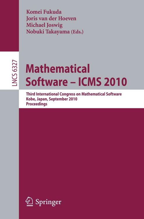 Produktbild: Mathematical Software - ICMS 2010