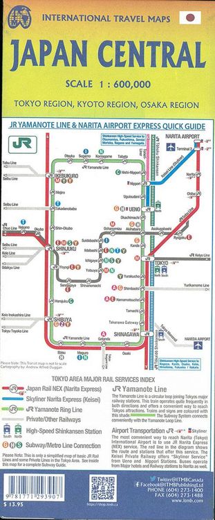 Produktbild: Japan Central 1:600 000