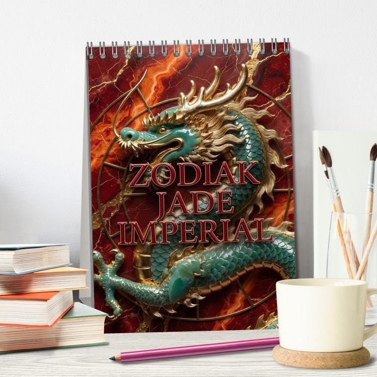 Produktbild: ZODIAK JADE IMPERIAL (Tischkalender 2027 DIN A5 hoch), CALVENDO Monatskalender