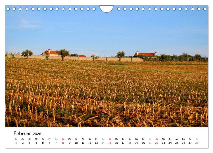 Produktbild: Jakobsweg - Camino Portugues Central (Wandkalender 2026 DIN A4 quer), CALVENDO Monatskalender