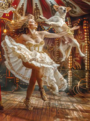 Produktbild: CALVENDO Puzzle Zirkusfantasien | 1000 Teile Lege-Gr&ouml;&szlig;e 64x48cm Foto-Puzzle f&uuml;r gl&uuml;ckliche Stunden