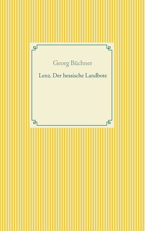 Produktbild: Lenz. Der hessische Landbote
