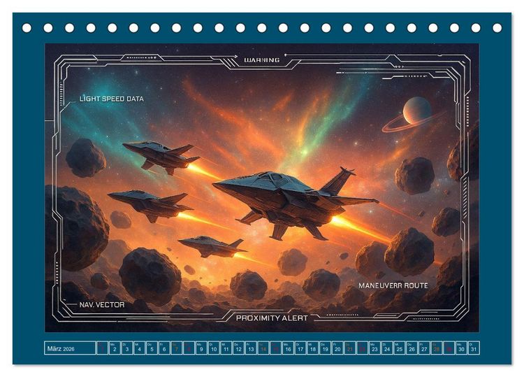 Produktbild: Intelligente Alientechnik (Tischkalender 2026 DIN A5 quer), CALVENDO Monatskalender
