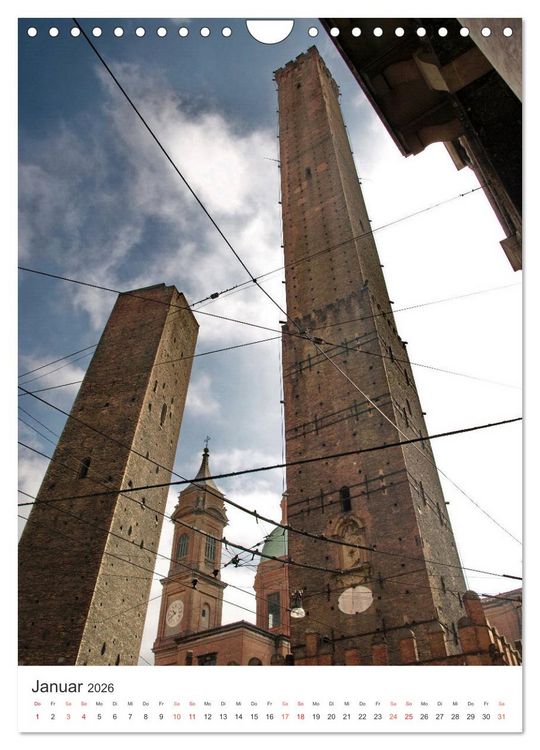 Produktbild: Bologna, altehrw&uuml;rdig und lebendig zugleich (Wandkalender 2026 DIN A4 hoch), CALVENDO Monatskalender