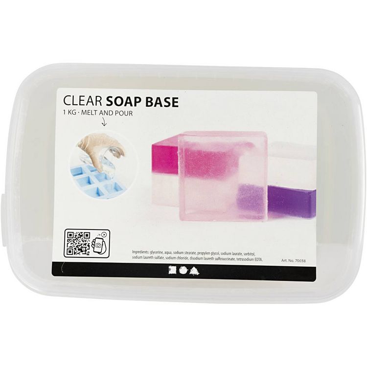 Produktbild: Creativ Company Seifenbasis, Kristallform f&uuml;r Gie&szlig;seife, Transparent, 1 kg