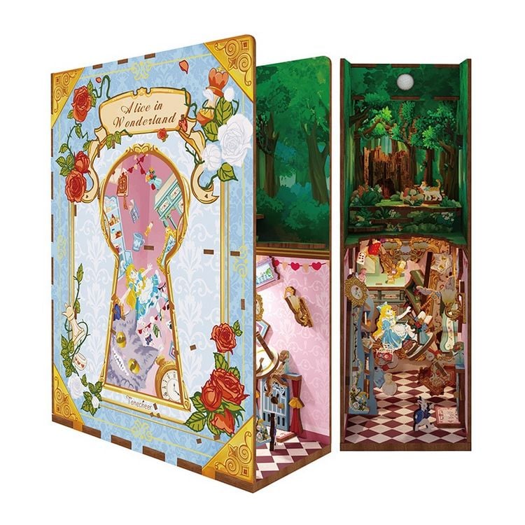 Produktbild: Book Nook DIY B&uuml;cherecke Alice in Wonderland