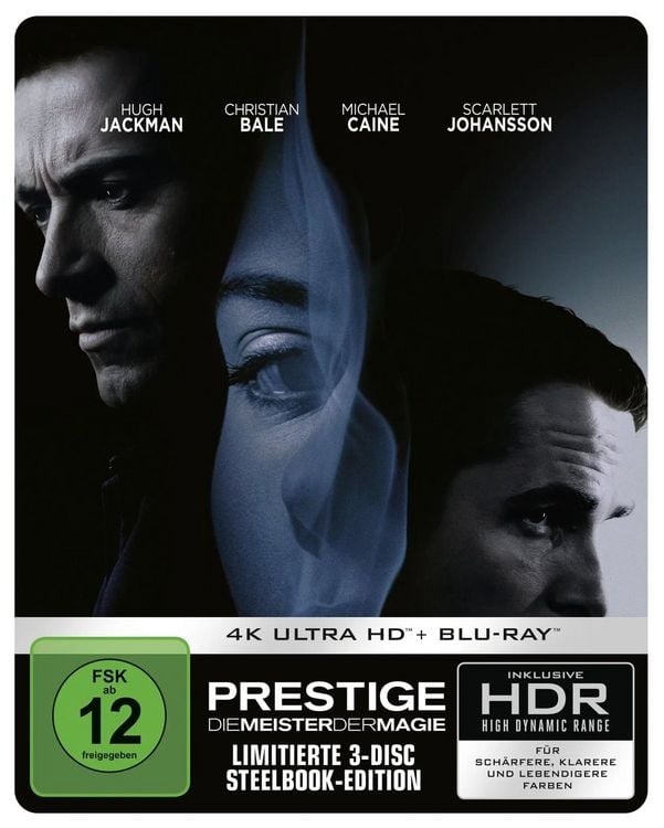 Produktbild: Prestige: Die Meister der Magie - Steelbook (4K Ultra HD) (+ Blu-ray) (+ Bonus-Blu-ray)