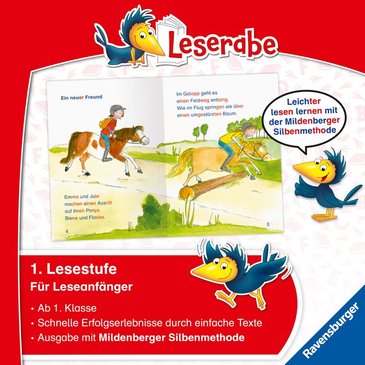 Produktbild: Leserabe mit Mildenberger Silbenmethode - Ein Zebra auf dem Ponyhof