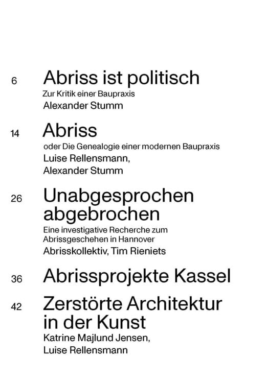 Produktbild: Die Abrissfrage