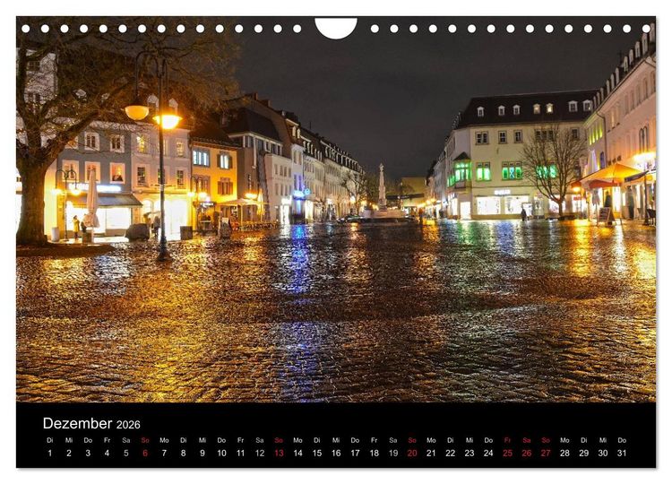 Produktbild: Saarbr&uuml;cken (Wandkalender 2026 DIN A4 quer), CALVENDO Monatskalender