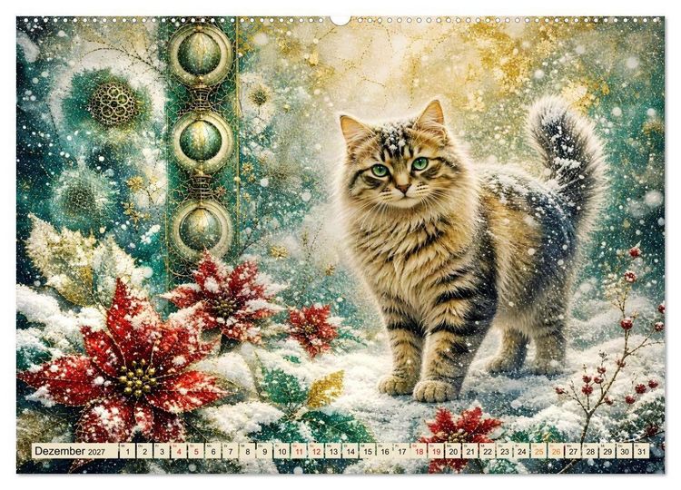 Produktbild: Floras Samtpfoten (Wandkalender 2027 DIN A2 quer), CALVENDO Monatskalender