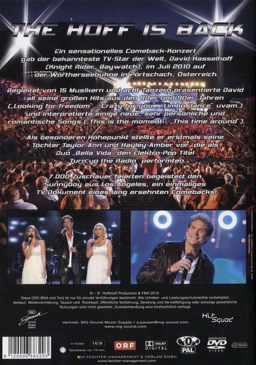 Produktbild: David Hasselhoff - The Hoff is back
