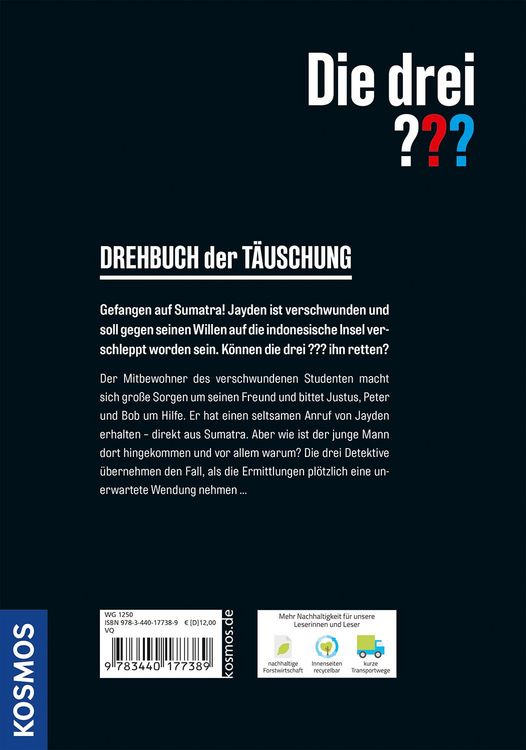 Produktbild: Die drei ??? Drehbuch der T&auml;uschung