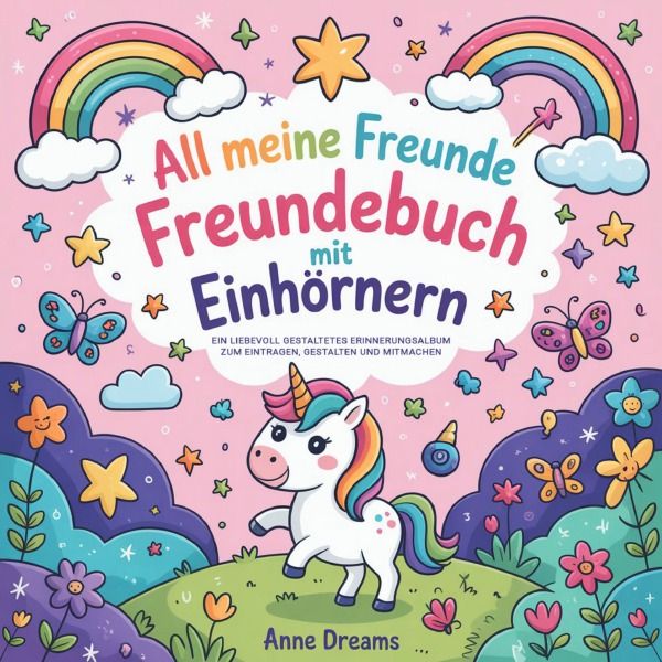 Produktbild: All meine Freunde Freundebuch Einhorn