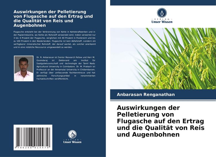 Produktbild: Auswirkungen der Pelletierung von Flugasche auf den Ertrag und die Qualit&auml;t von Reis und Augenbohnen