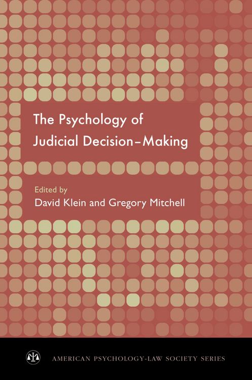 Produktbild: The Psychology of Judicial Decision Making