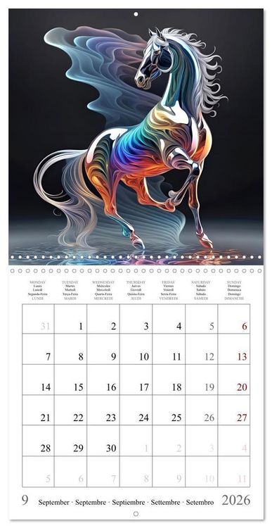 Produktbild: Rainbow Creatures (Wall Calendar 2026 12 &times; 12 Inch) CALVENDO 12 Month Wall Calendar