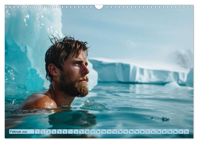Produktbild: Eisbaden (Wandkalender 2026 DIN A3 quer), CALVENDO Monatskalender