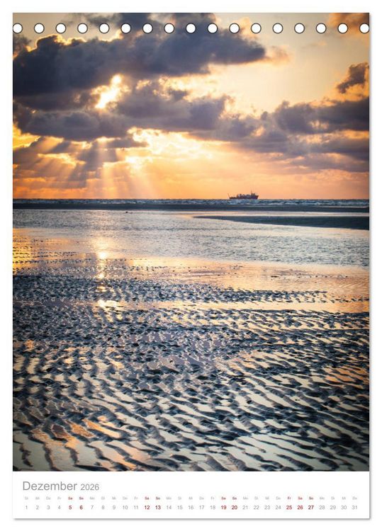 Produktbild: Amrum - Das Gesicht der Nordsee (Tischkalender 2026 DIN A5 hoch), CALVENDO Monatskalender