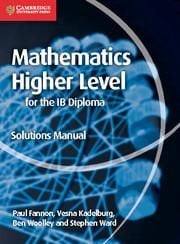 Produktbild: Mathematics for the IB Diploma Higher Level Solutions Manual