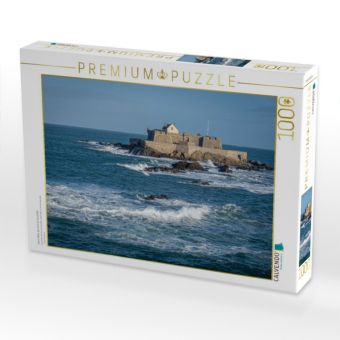 Produktbild: CALVENDO Puzzle Saint-Malo, das Fort du Grand B&eacute; | 1000 Teile Lege-Gr&ouml;&szlig;e 64x48cm Foto-Puzzle f&uuml;r gl&uuml;ckliche Stunden