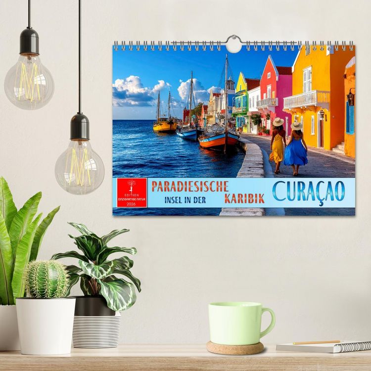 Produktbild: Cura&ccedil;ao - paradiesische Insel in der Karibik (Wandkalender 2026 DIN A4 quer), CALVENDO Monatskalender