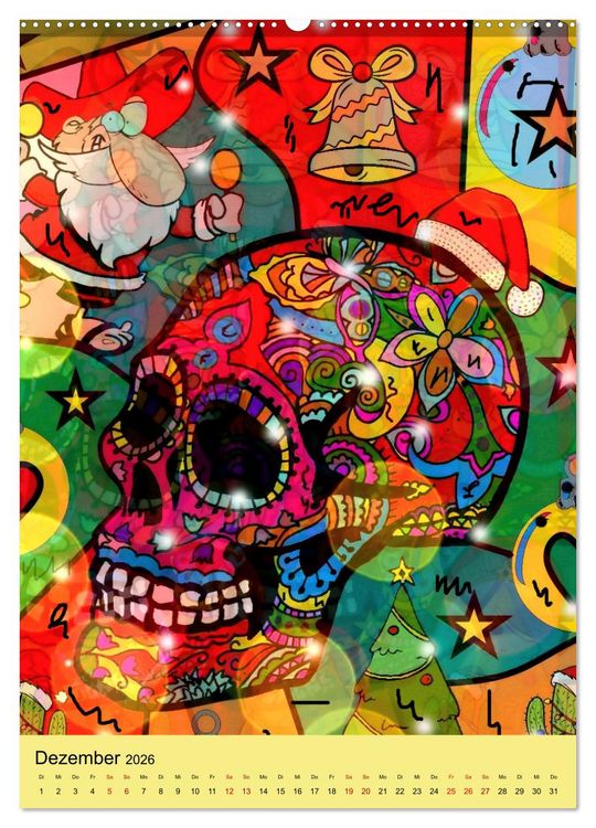 Produktbild: Nico Bielows Dia los Muertos (Wandkalender 2026 DIN A2 hoch), CALVENDO Monatskalender