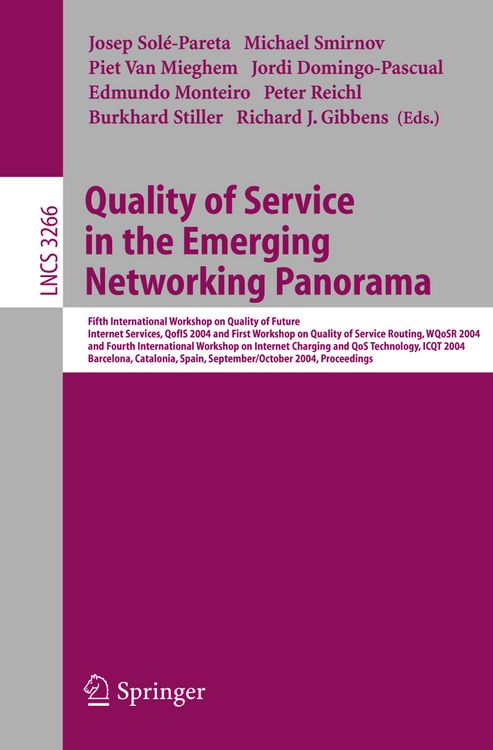 Produktbild: Quality of Service in the Emerging Networking Panorama