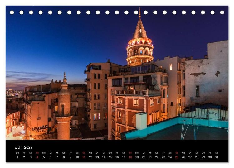 Produktbild: Istanbul - Stadt am Bosporus (Tischkalender 2027 DIN A5 quer), CALVENDO Monatskalender
