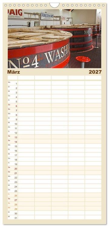 Produktbild: Familienplaner 2027 - Whisky: Reine Geschmacksache mit 5 Spalten (Wandkalender, 21 x 45 cm) CALVENDO