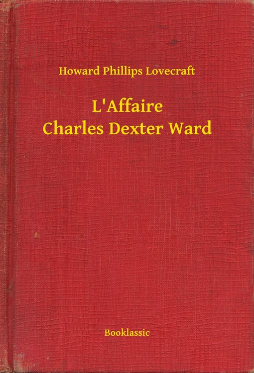 Produktbild: L'Affaire Charles Dexter Ward
