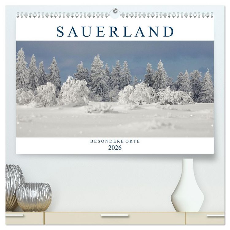 Produktbild: SAUERLAND &ndash; Besondere Orte (hochwertiger Premium Wandkalender 2026 DIN A2 quer), Kunstdruck in Hochglanz