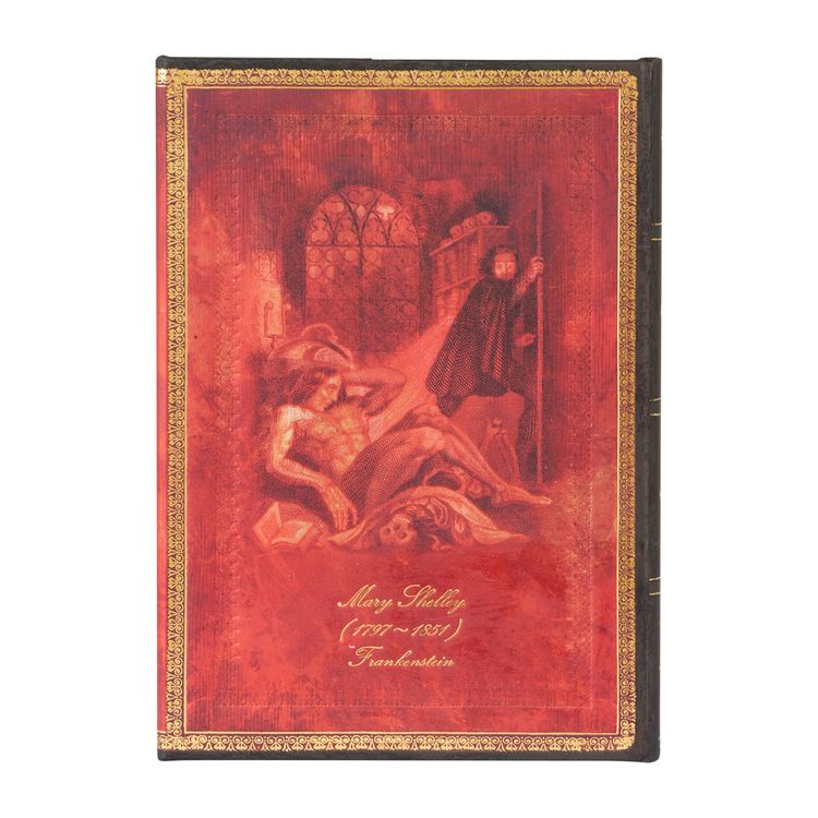 Produktbild: Hardcover Notizbuch Mary Shelley, Frankenstein, Midi, LIN