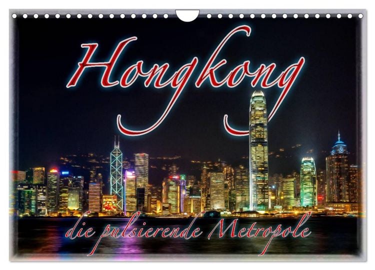 Produktbild: Hongkong, die pulsierende Metropole (Wandkalender 2026 DIN A4 quer), CALVENDO Monatskalender