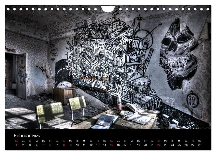 Produktbild: Verlassene Orte - Berlin - Brandenburg (Wandkalender 2026 DIN A4 quer), CALVENDO Monatskalender