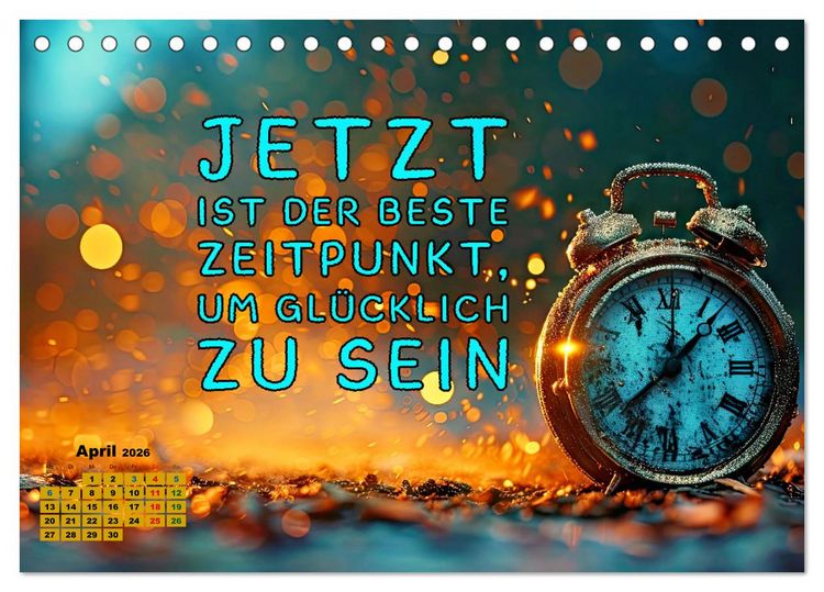Produktbild: Work - Life - Balance - unterwegs mit coolen Spr&uuml;chen (Tischkalender 2026 DIN A5 quer), CALVENDO Monatskalender