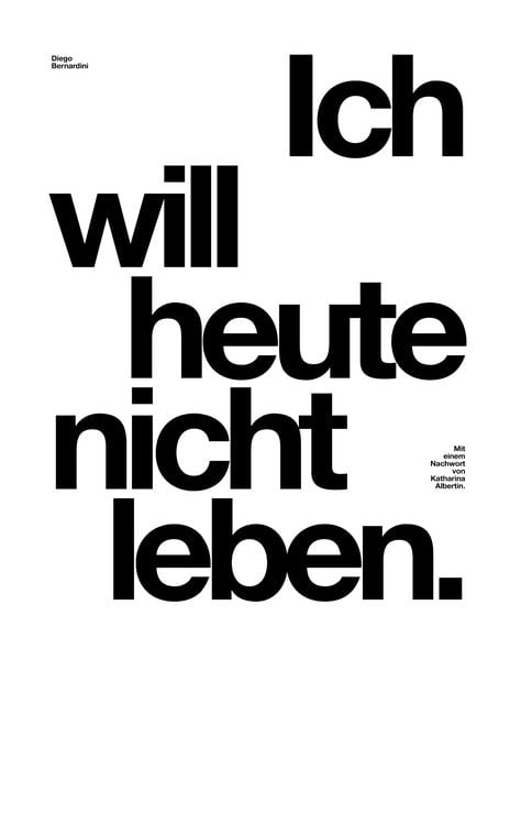 Produktbild: Ich will heute nicht leben.