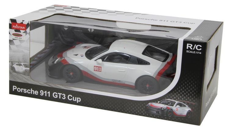 Produktbild: Porsche 911 GT3 Cup 1:14 weiss 2,4GHz
