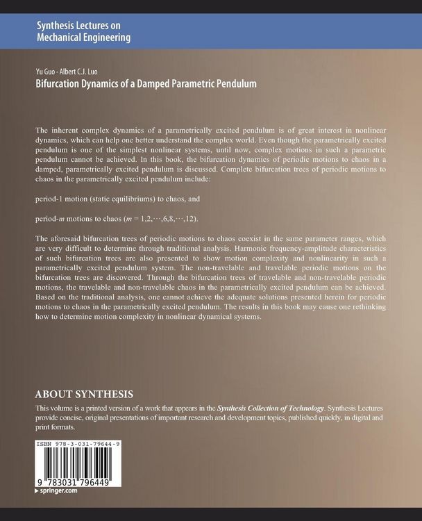 Produktbild: Bifurcation Dynamics of a Damped Parametric Pendulum