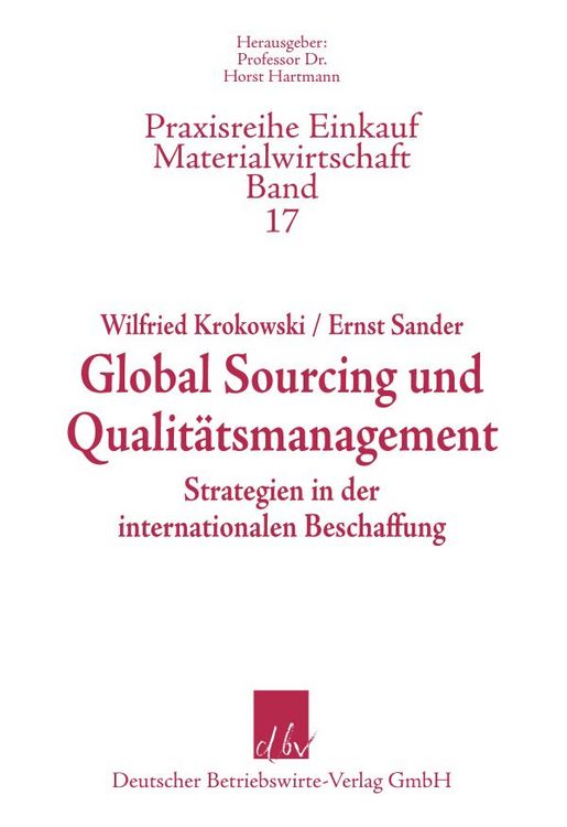 Produktbild: Global Sourcing und Qualit&auml;tsmanagment.
