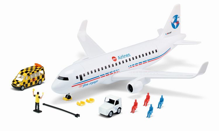 Produktbild: SIKU 5402 - Verkehrsflugzeug mit Zubeh&ouml;r, Flugzeug