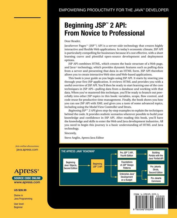 Produktbild: Beginning JSP 2