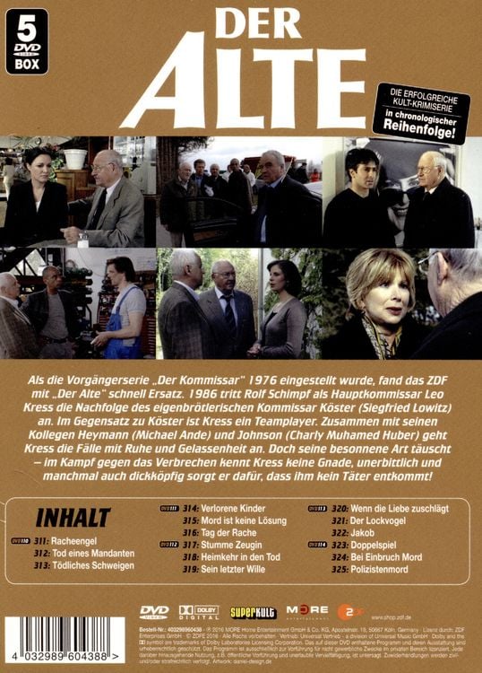 Produktbild: Der Alte - Collector's Box Vol. 20/Folge 311-325 [5 DVDs]