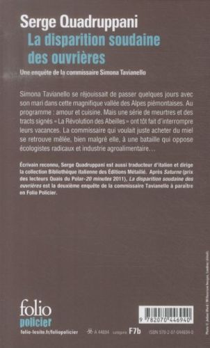 Produktbild: Quadruppani, S: Disparition soudaine des ouvrires