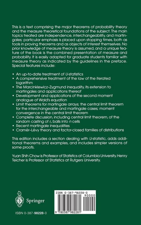 Produktbild: Probability Theory