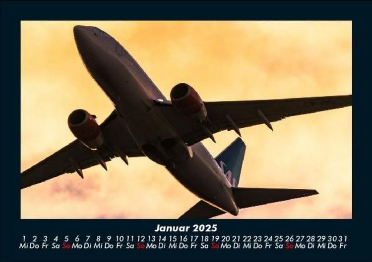 Produktbild: Flugzeuge 2025 Fotokalender DIN A5