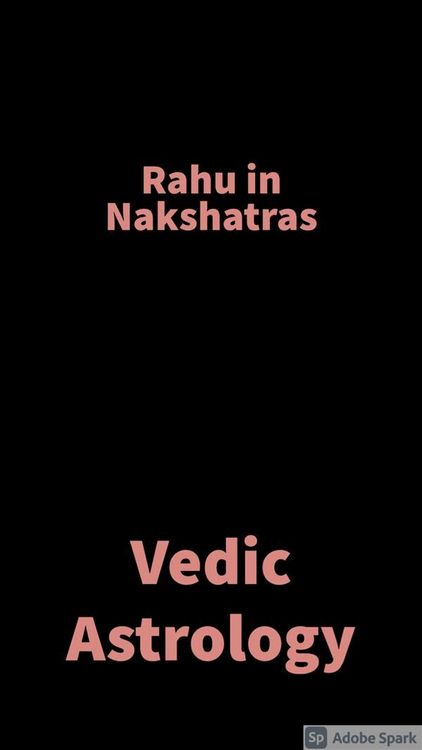 Produktbild: Rahu in Nakshatras