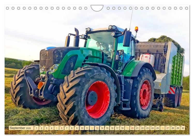 Produktbild: Traktoren - Giganten in der Landwirtschaft (Wandkalender 2026 DIN A4 quer), CALVENDO Monatskalender