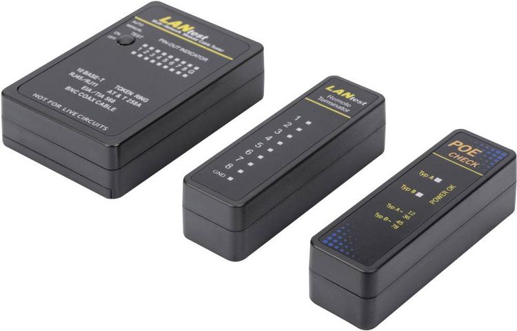 Produktbild: Digitus DN-14001-1 Netzwerktester Passend f&uuml;r (Netzwerk-Spezifikationen (CAT)): CAT 3, CAT 5, CAT 6, CAT 7a